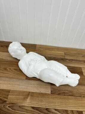 Jesus Baby Blow Mold Empire Lawn Decor Christmas Nativity Lighted White 17"